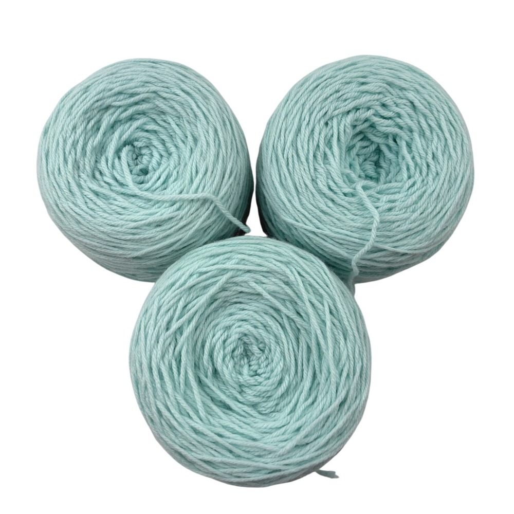 15oz Light Blue Pastel Yarn Cake Bundle Cute Amigurumi Baby Knit Crochet Craft